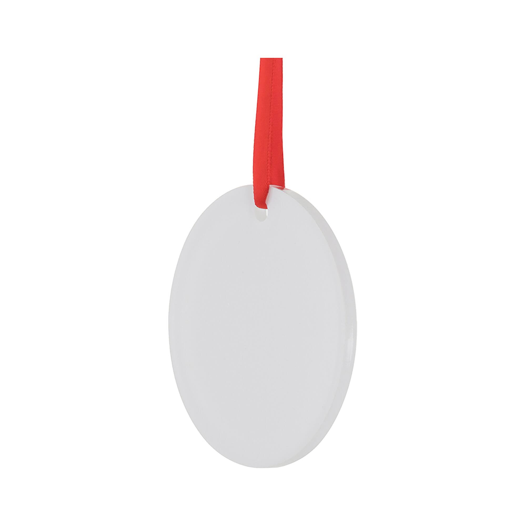 Craft Express 25ct. 3" White Acrylic Sublimation Ornaments